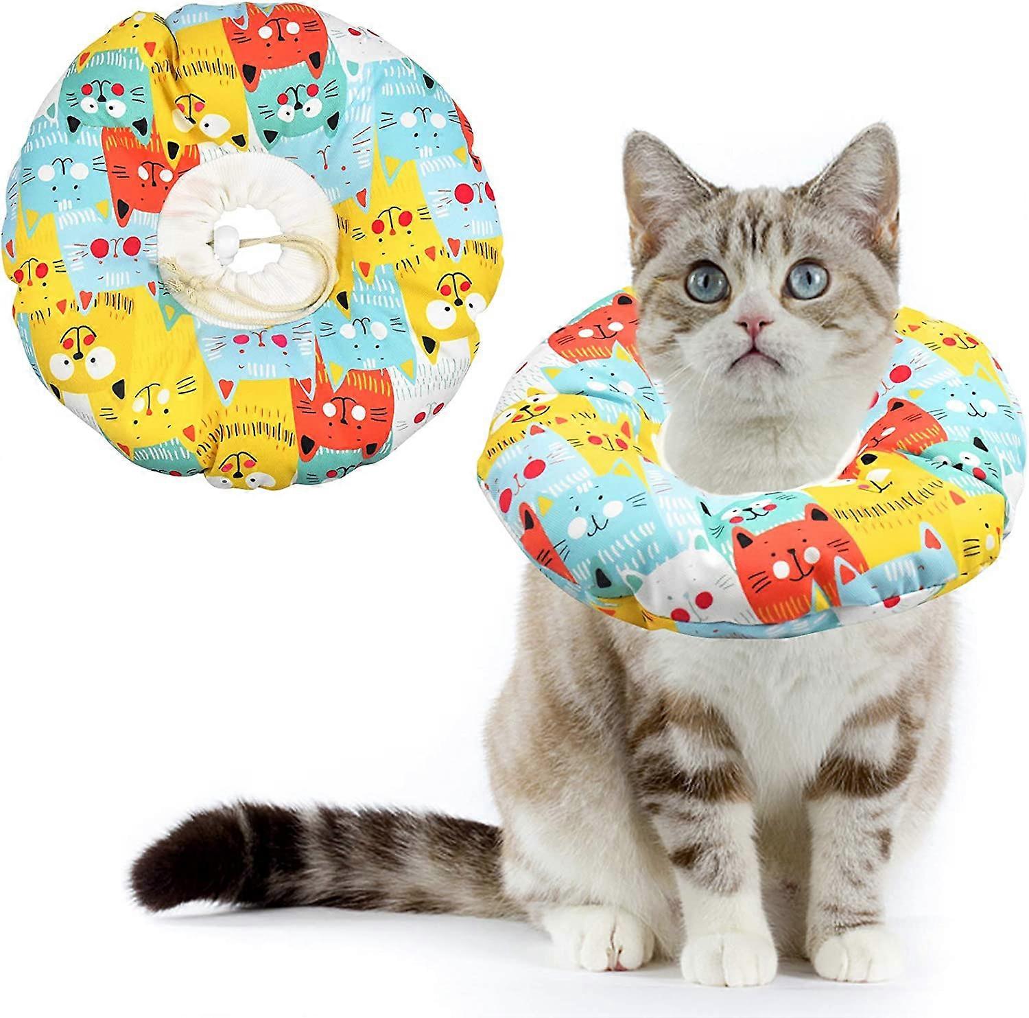 Pet Cat Recovery Collar, Cat Cone Collar (XS)