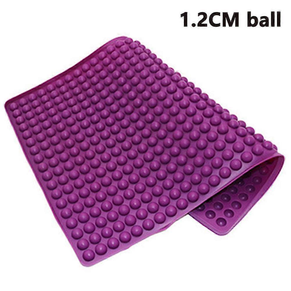 1.2cm Round Ball High Temperature Resistant Silicone Mat,deep Purple