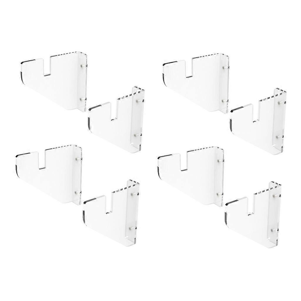 Transparent Skateboard Mounted Deck Bracket Rack Holder Storage 3-8Pair 4 Pair