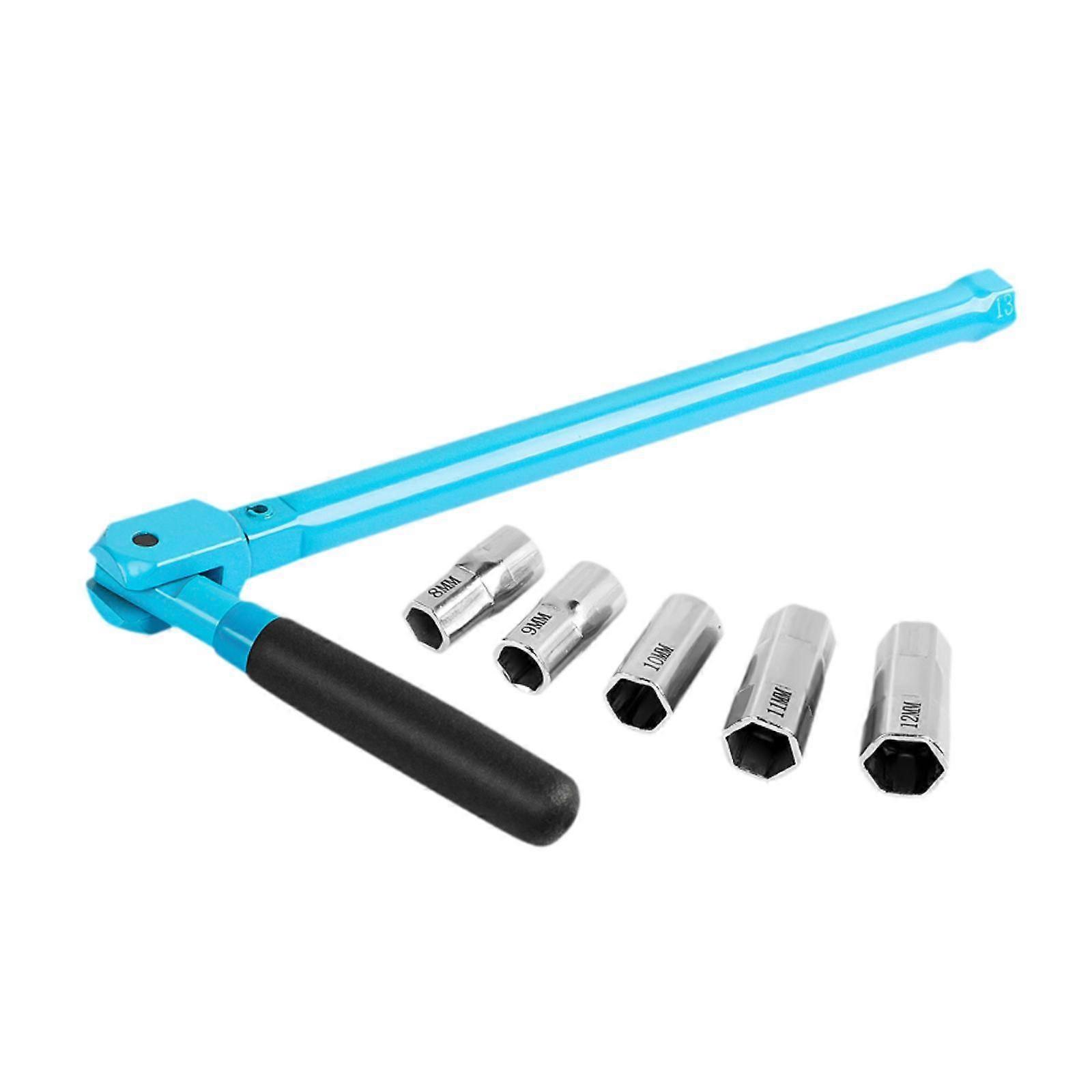 6Pcs Wrench Socket Set Spanner 8-12mm Wrench Socket for Toilet Bathroom Home