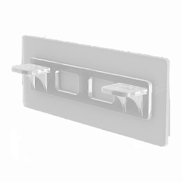 Shelf Support Hooks Closet Cabinet Shelf Support Clip Adhesive Pegs Wall Hanger Punch-free Layered Partition Bracket