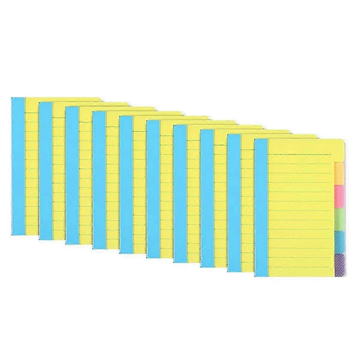 1Pcs Lined Sticky Notes, 5.9x3.9 Inch Strong Adhesive Note Pads Suitable for Study Notes Works School and O