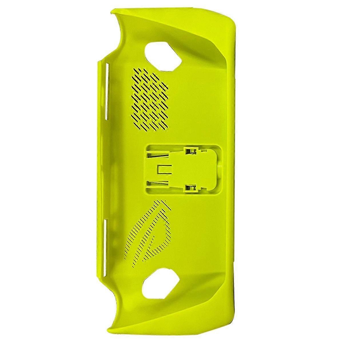 For Ally Handheld TPU Case with Back Bracket Ally Gaming Console Non- Protective Case,Yellow