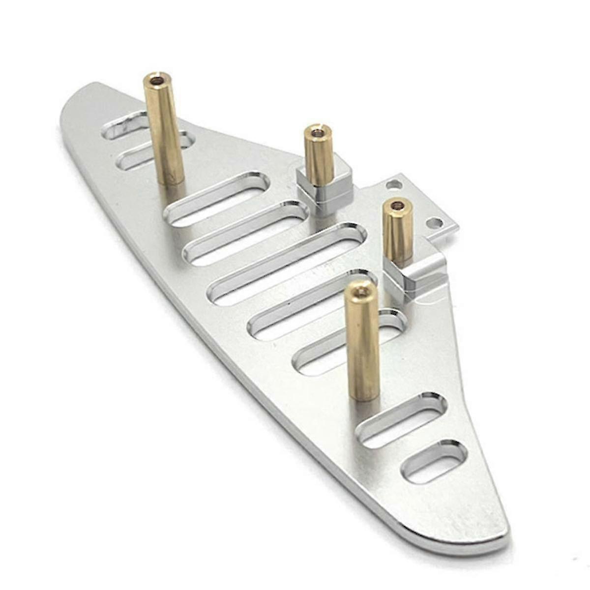 For 1/14 14301 14302 14303 Rc Car Upgrade Parts Front Bumper Bar Kit Silver