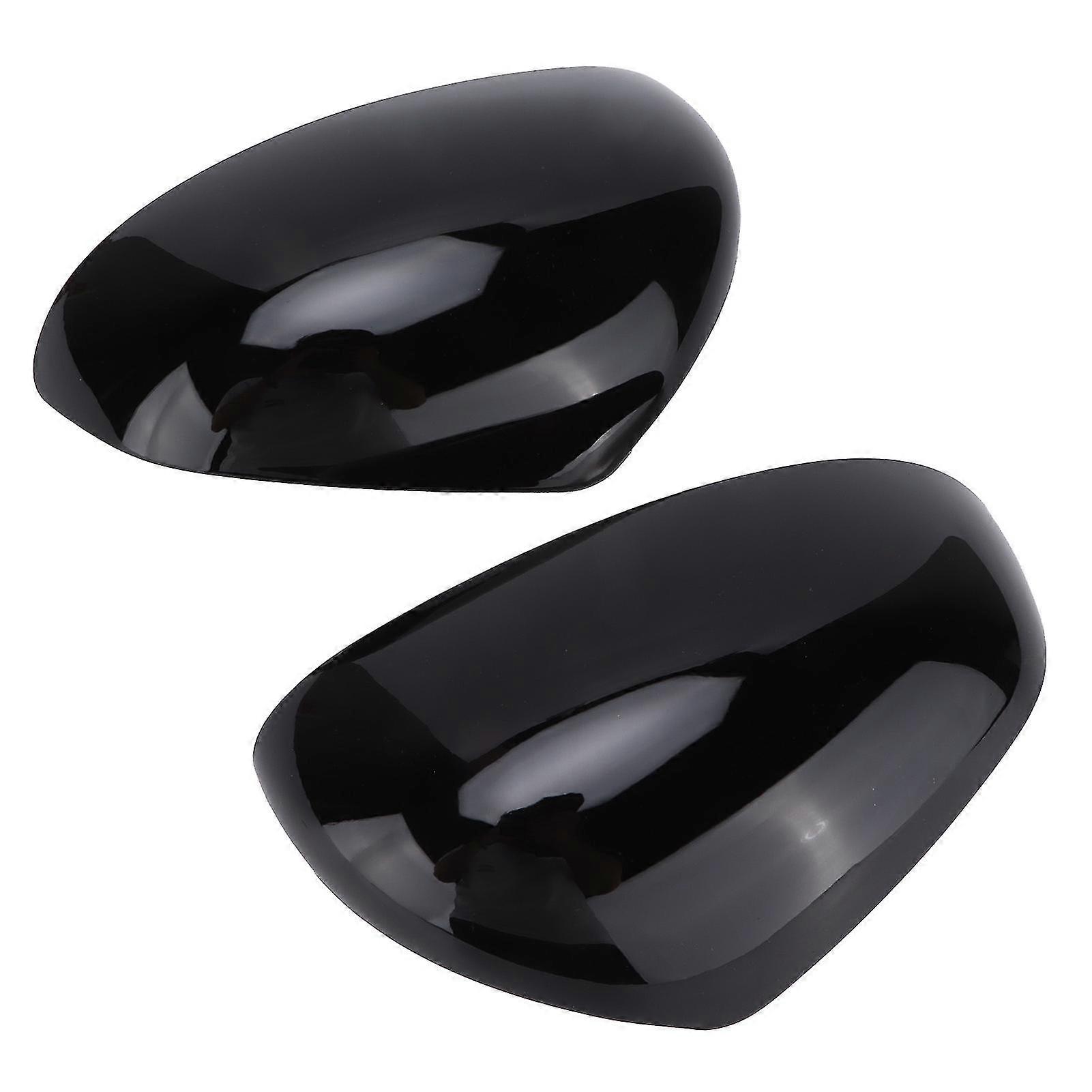 Smart FortwoForfour 453 Glossy Black Rearview Mirror Caps - Stick On Replacement Housing (2015-2021)