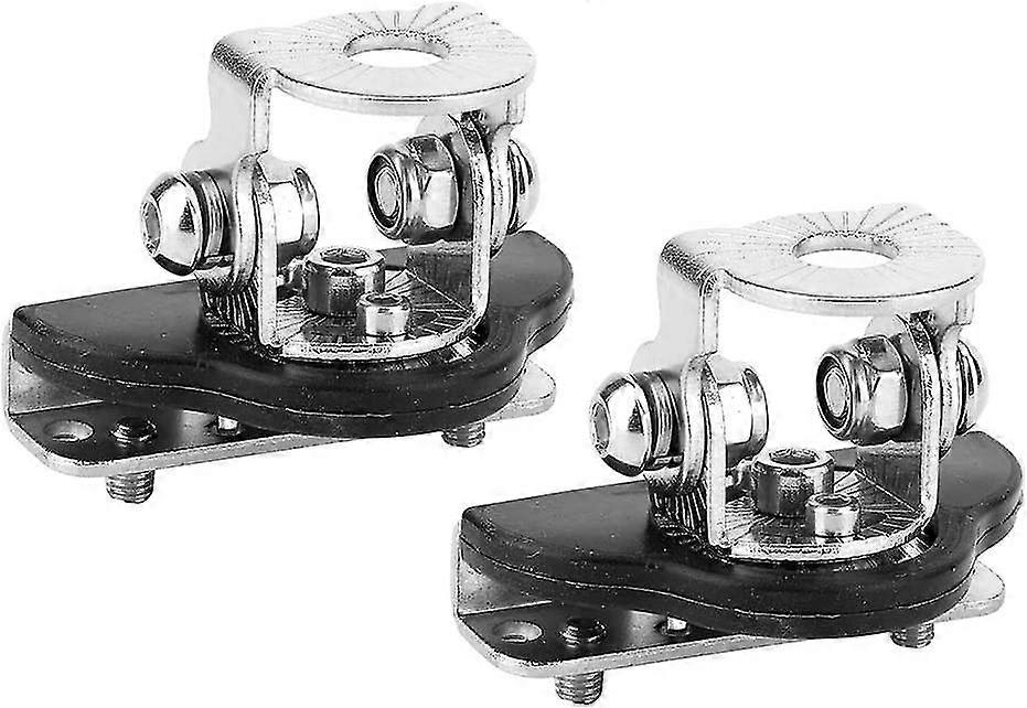 Car Bonnet Bracket Work Light Bracket 1 Pair Universal Stainless Steel Bracket Led Light Bar Mounting Bracket (black) (2pcs)