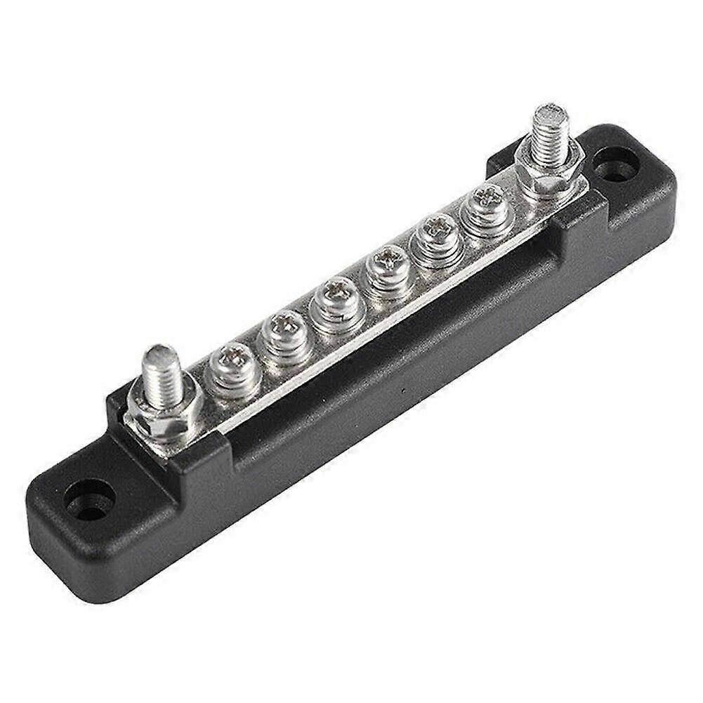 12V Terminal Bus Bar with Transparent Cover 130A AC/ 150A DC Power Distribution for Car Boat Marine Caravan RV Terminal Block