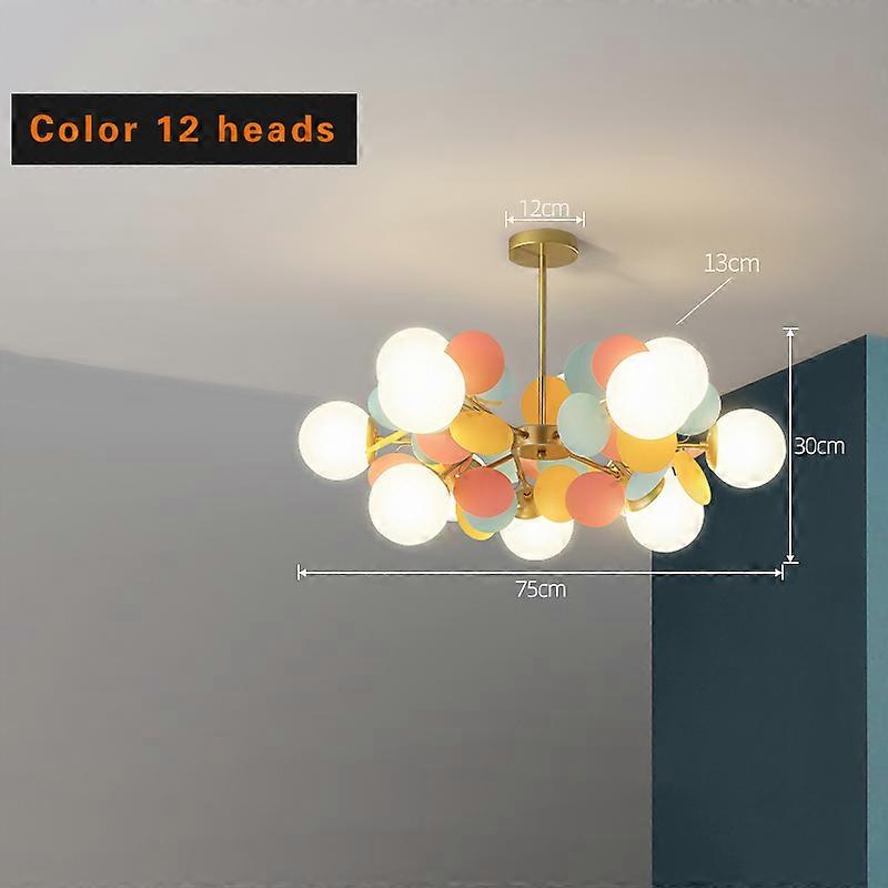 nordisk lysekrone ledet lysekrone til stue soverom hjem lysekrone moderne led tak lysekrone lampe belysning lysekrone