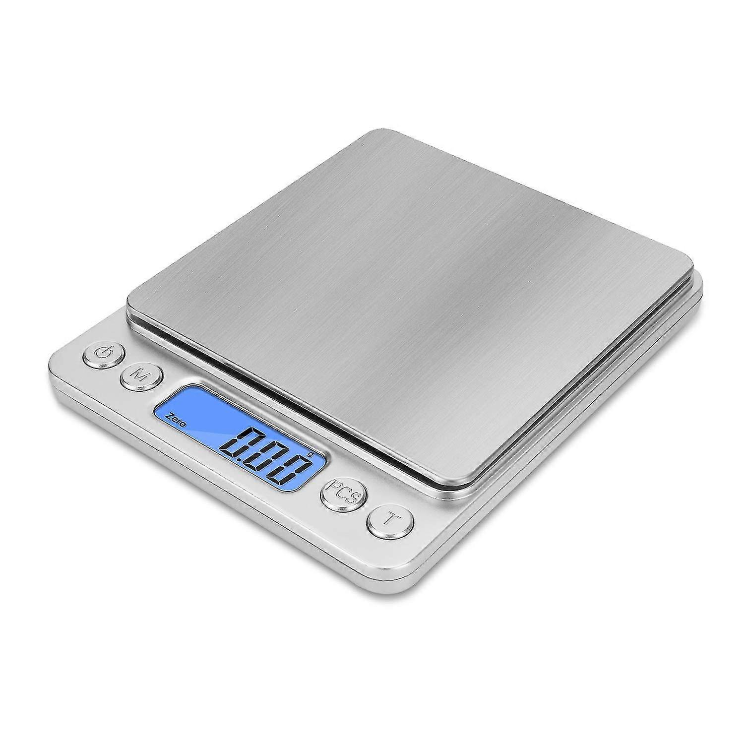 500g Digital Weight Scale With Tare Function, Stainless Stee