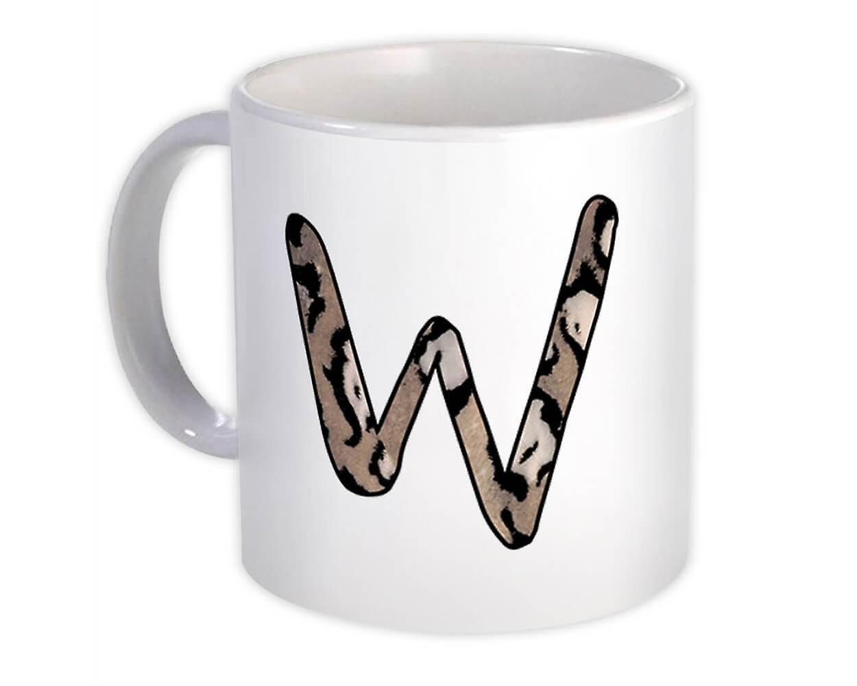 Gave krus: Monogram Brev W Gepard