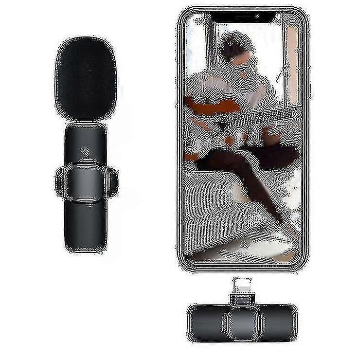 Wireless Microphone For Iphone Ipad, Wireless Lavalier Microphone With Noise Reduction Automatic Synchronization Function-CE