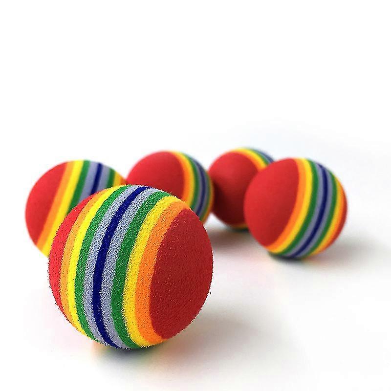 Miman Rainbow Stripe Mousse Éponge Balles de Golf 5pcs
