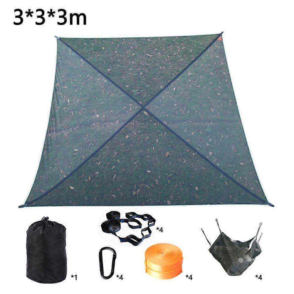Camping Square Hammock Tree Hanging Bed,Unfolded Size: 3x3x3m