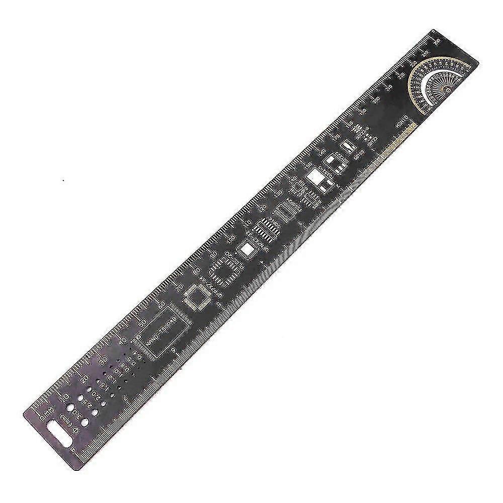 250mm Pcb Referanse Ruler Chip Ic Smd Diode Transistor Måleverktøy