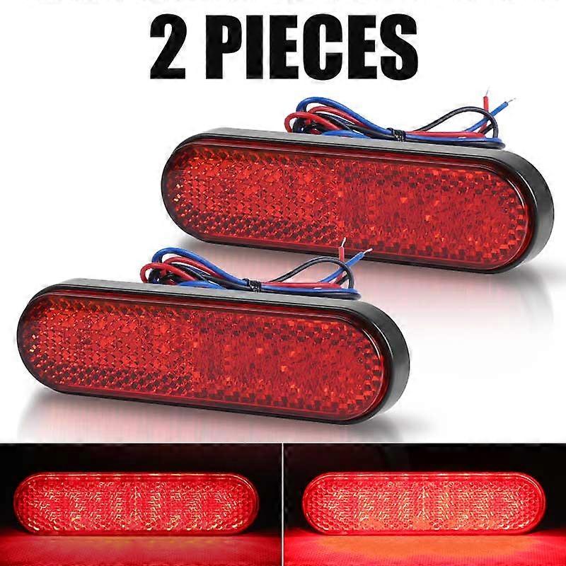 Motorcycle E4 Mark LED Taillight Reflector 24LED Rear Tail Brake Turn Signal Light For Jeep Trailer Truck Side Warning Stop Lamp