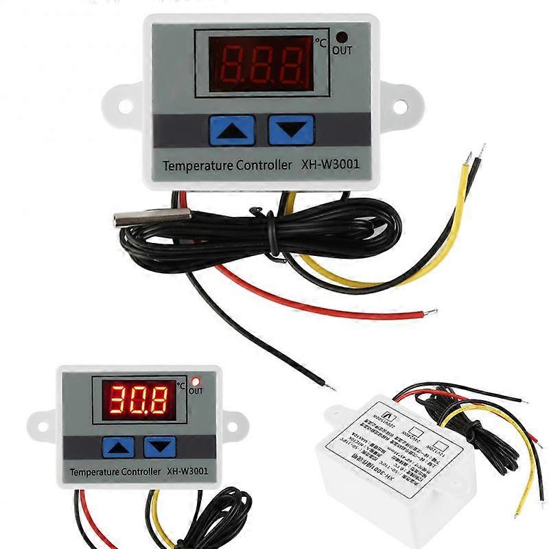 220V Digital LED Temperature Controller 10A Thermostat Control Switch Probe Heating Switch Thermostat Household Equipment