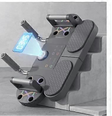 Push Up Board Chest Back Triceps Portable Exercise Workout Station met Timer