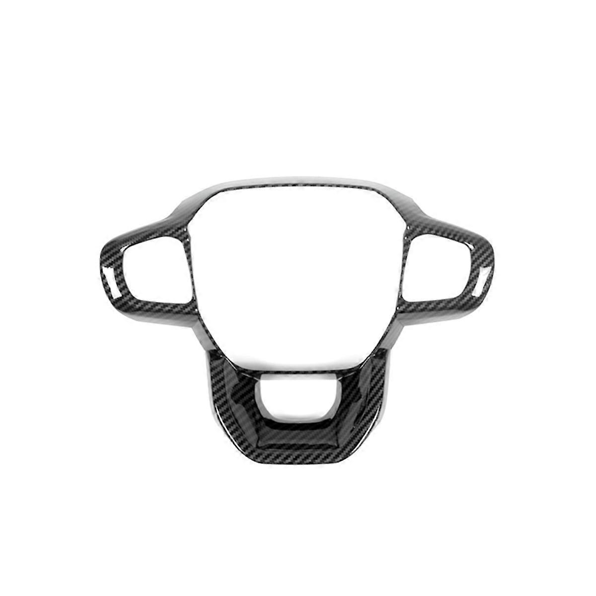 For Ranger 2023 Car Steering Wheel Decorative Cover Trim Interior Accesorios - ABS Carbon Fiber