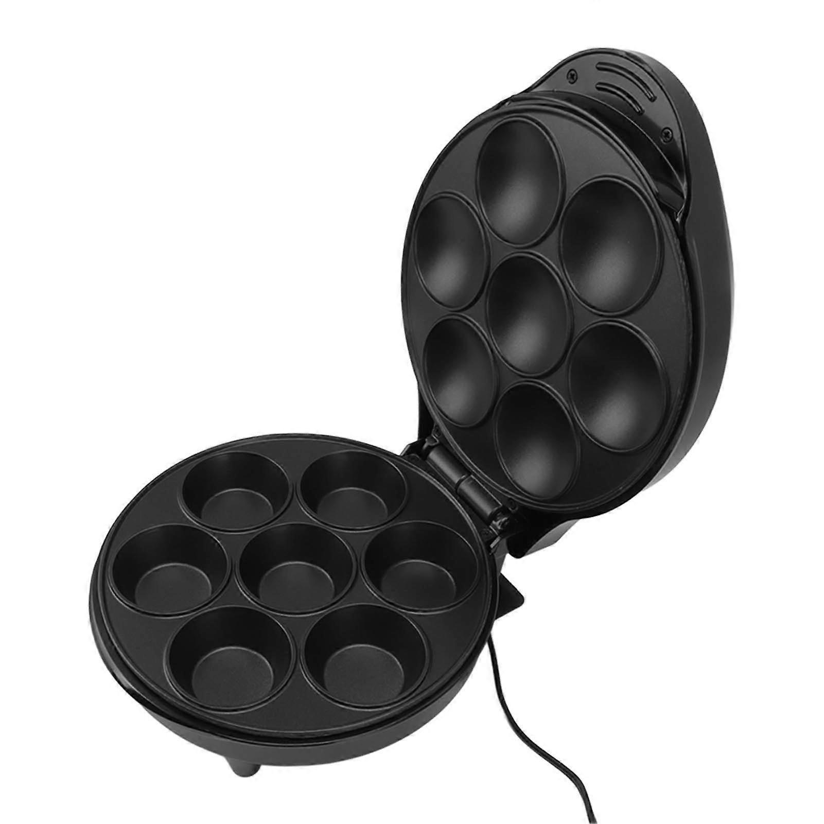 Haushaltswaren Cake Maker 1200W 7 Löcher Schwarze Haushaltswaren Cake Pop Maker für Cup Cakes Muffins Zimt Brötchen