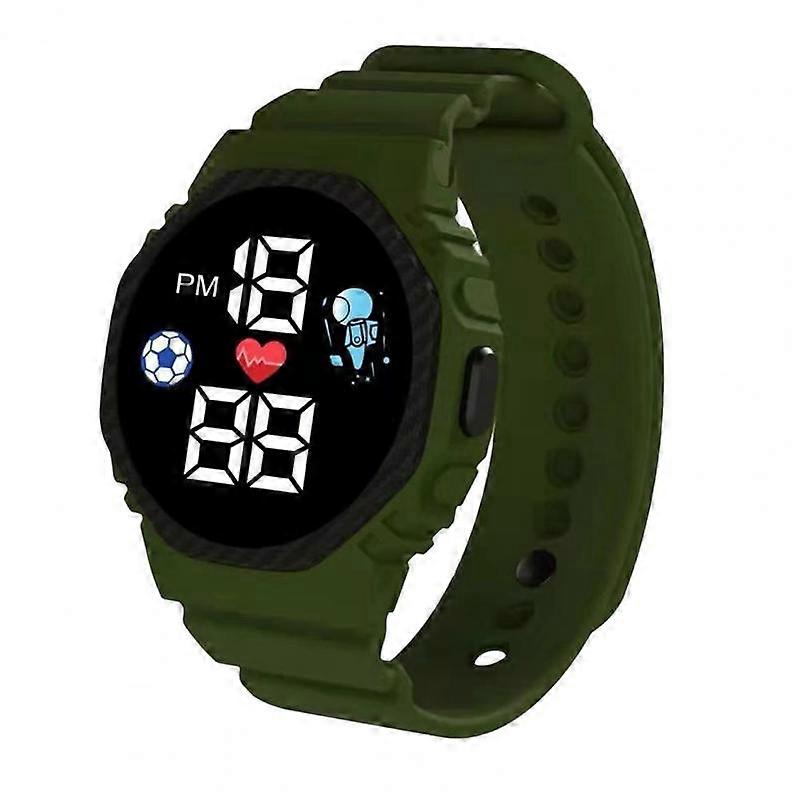 Lightweight Stylish Fashion Football LED Digital Movement Watch Gift Digital Watch Drop-proof for Daily Wear
