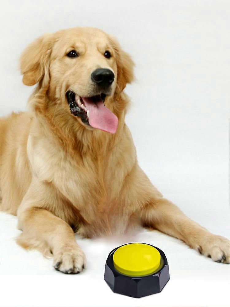 Dog sound toy 6-color button dog bite resistant toy recordable button sound belt communication button creativity and dog communication toy