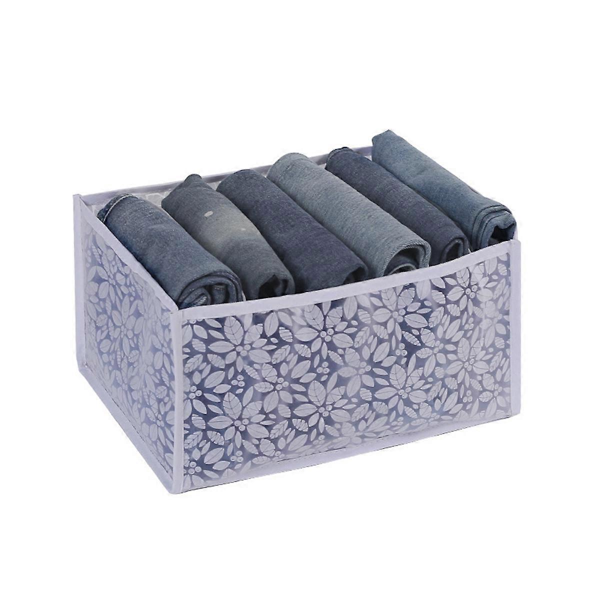 Fabric Jeans Drawer Organizers Foldable Drawer Dividers Cloth Wardrobe Organiser for Trousers