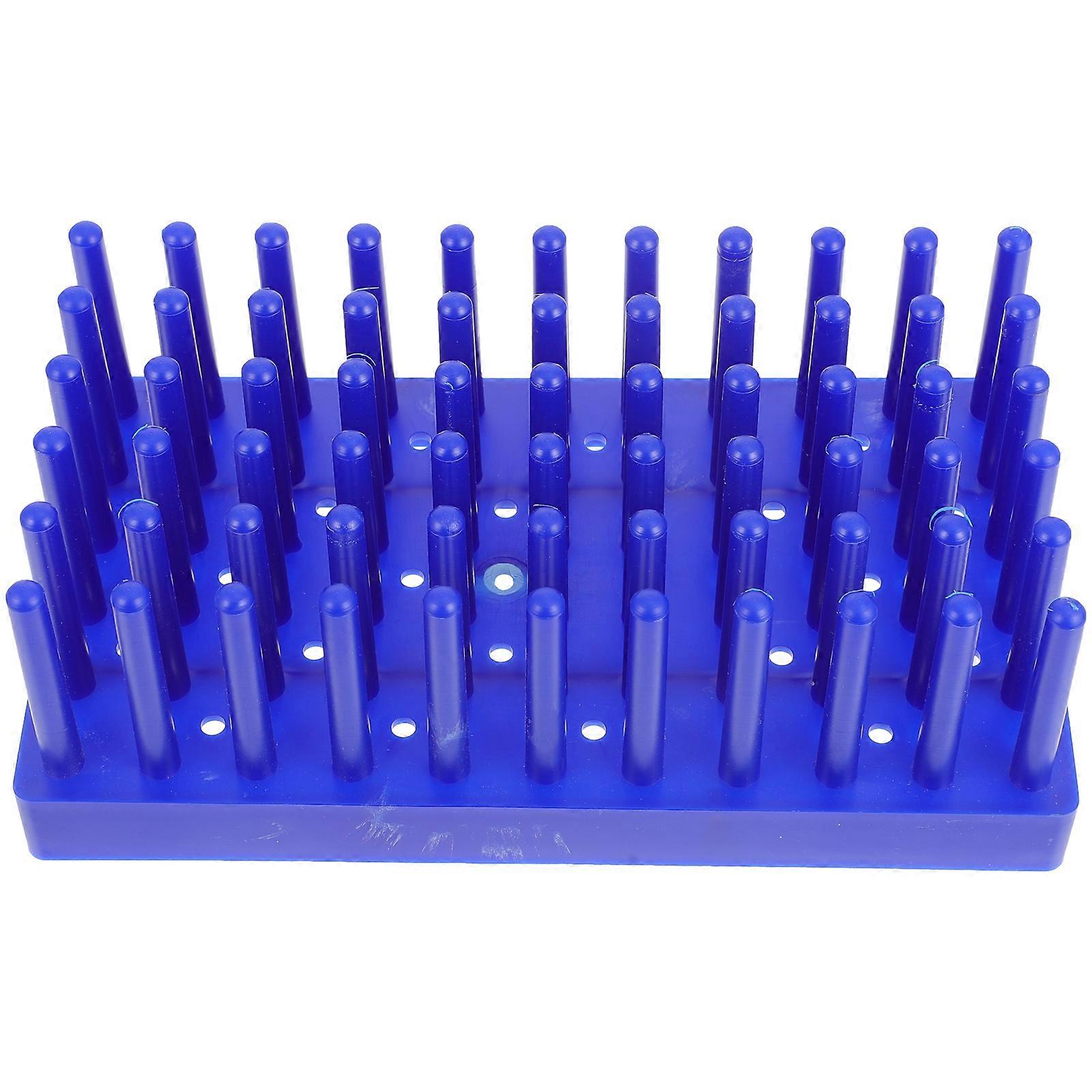 Durable 66 Place Pillar Plastic Test Tube Rack Scientific Test Tube Rack Labs Experimental Tool