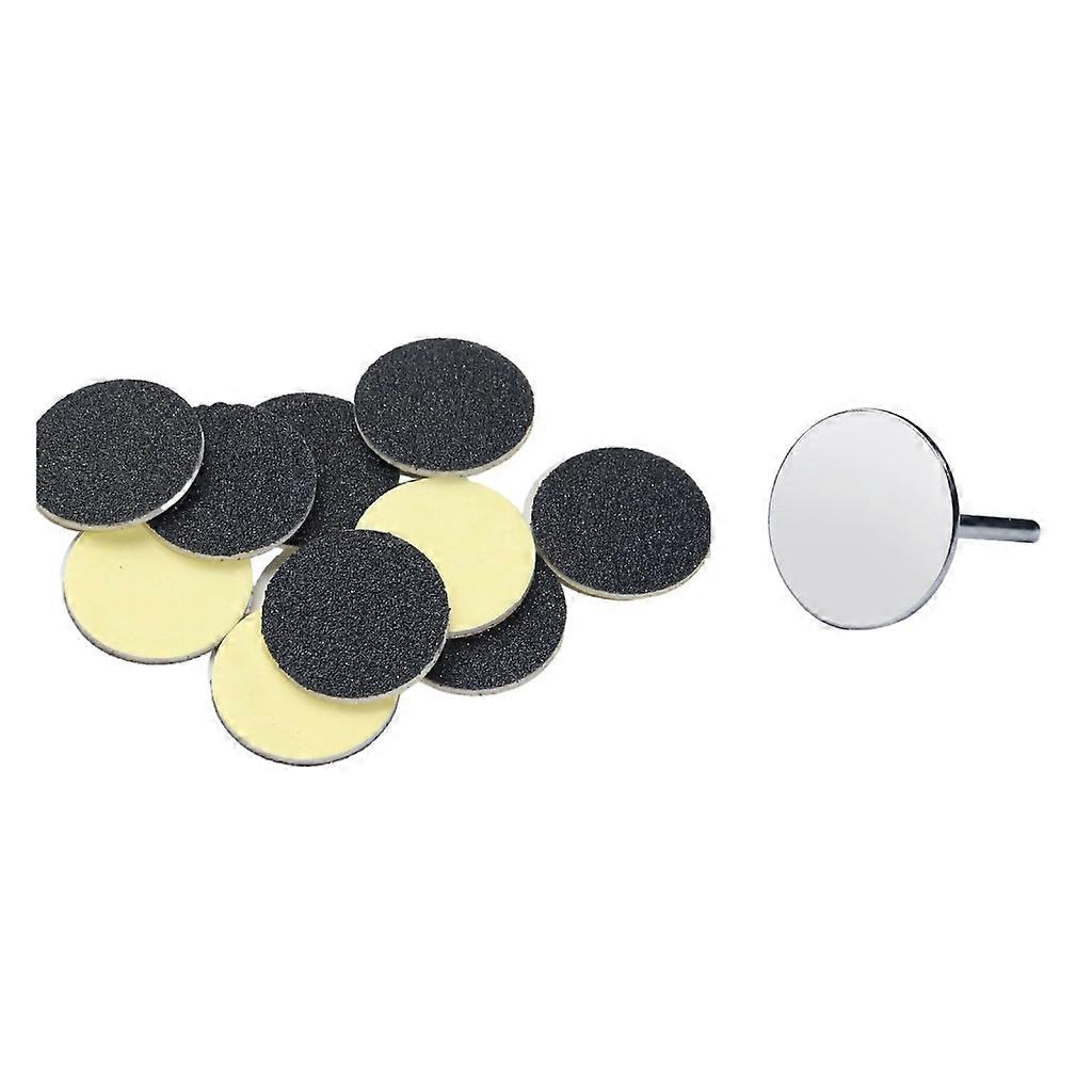 Replaceable Sanding Paper Foot Dead Skin Remove Buffing Disc with Disk Shaft