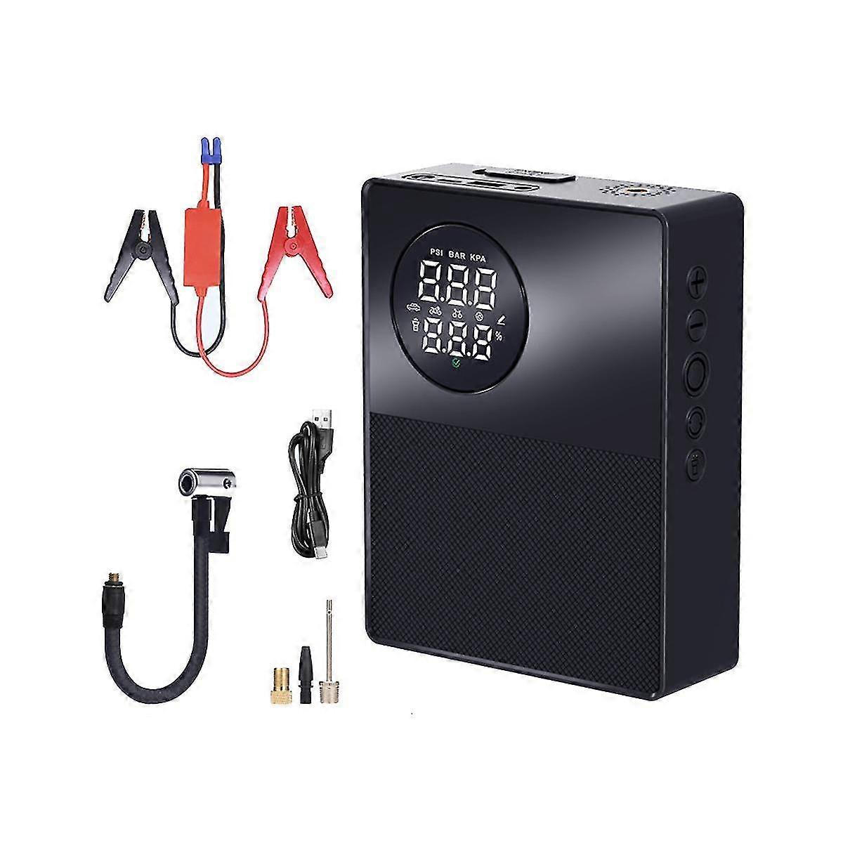 Three Strings 2 In 1 Portable Inflatable Pump Car Emergency Power Inflatable Pump One Machine Auto