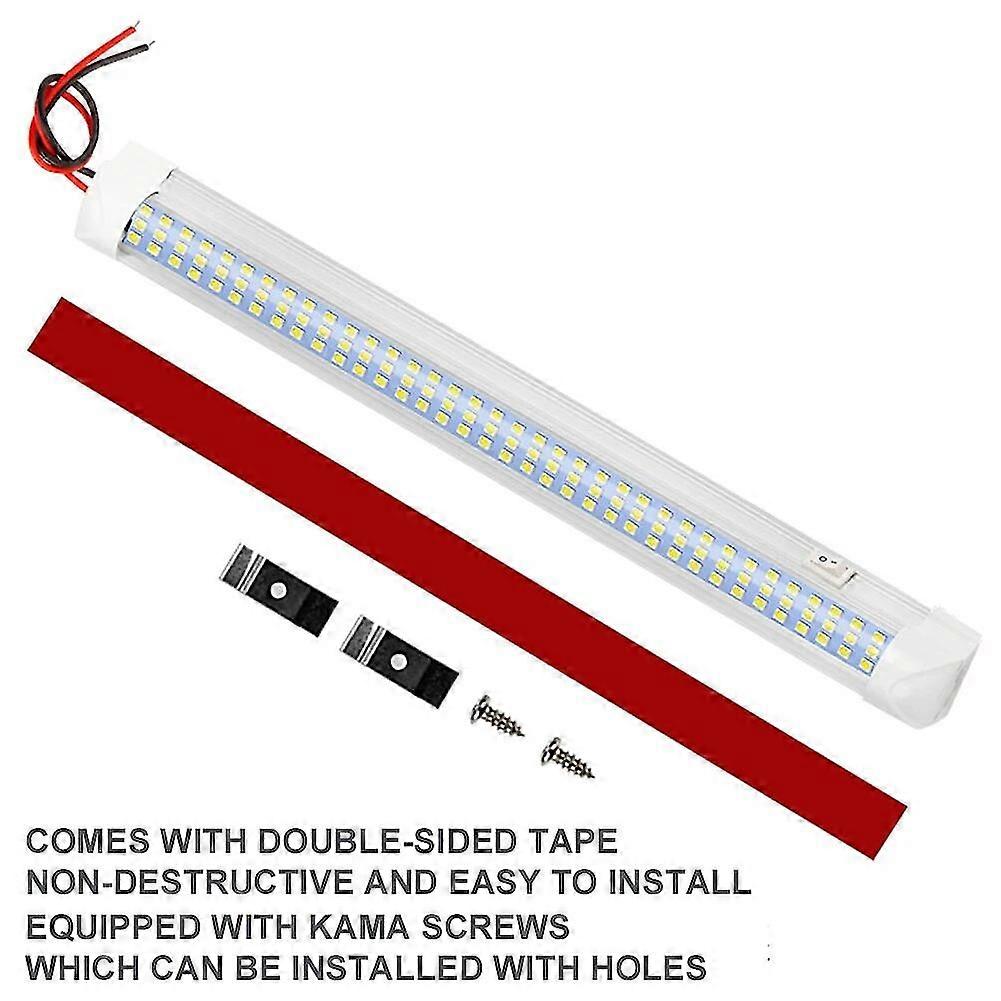 108 Interior Light Car Ceiling 12v Led Bar White Light Tube With Switch ...