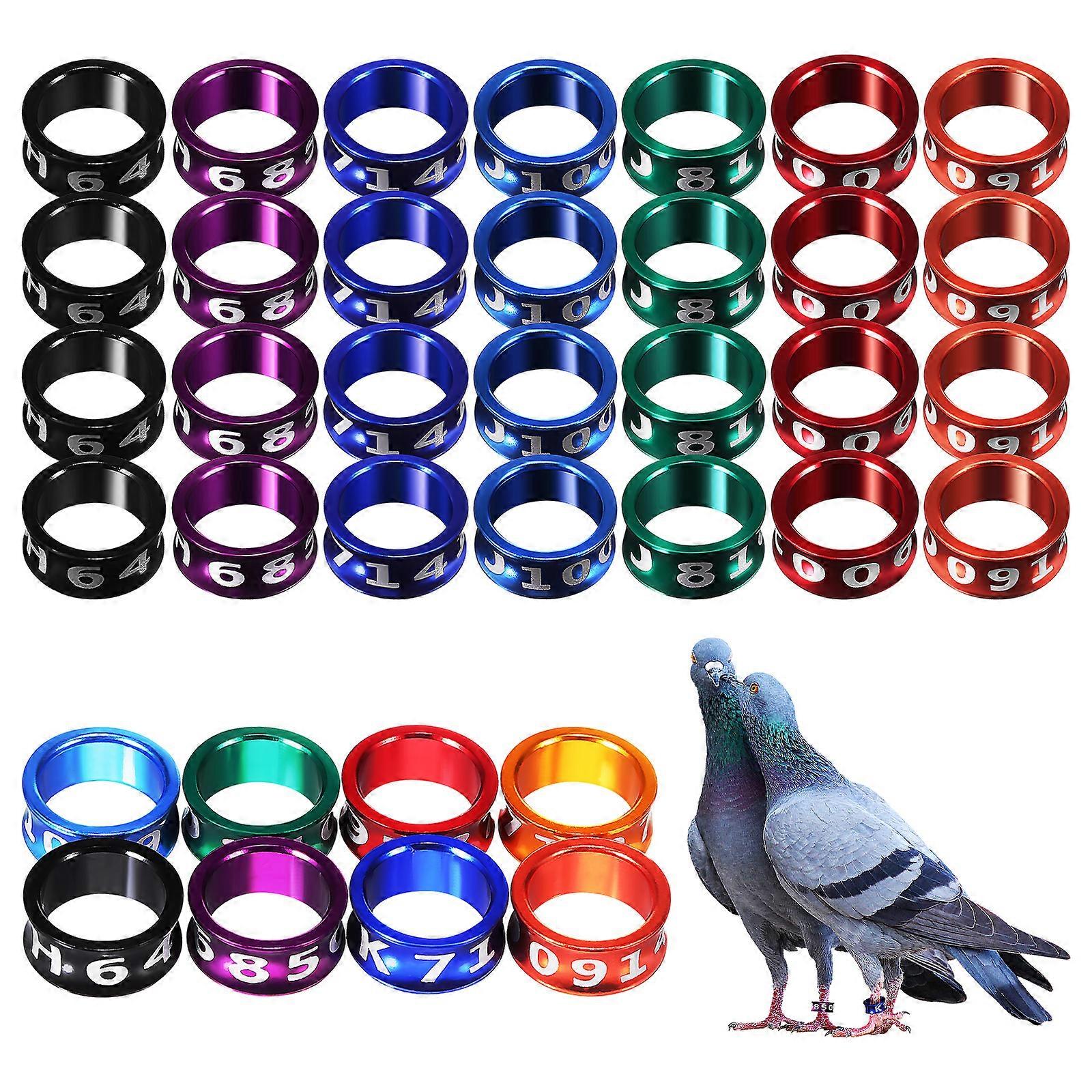 50 Pcs Bird Leg Bands Chicken Leg Bands Pigeons Rings Chicken Bands Pigeon Supplies