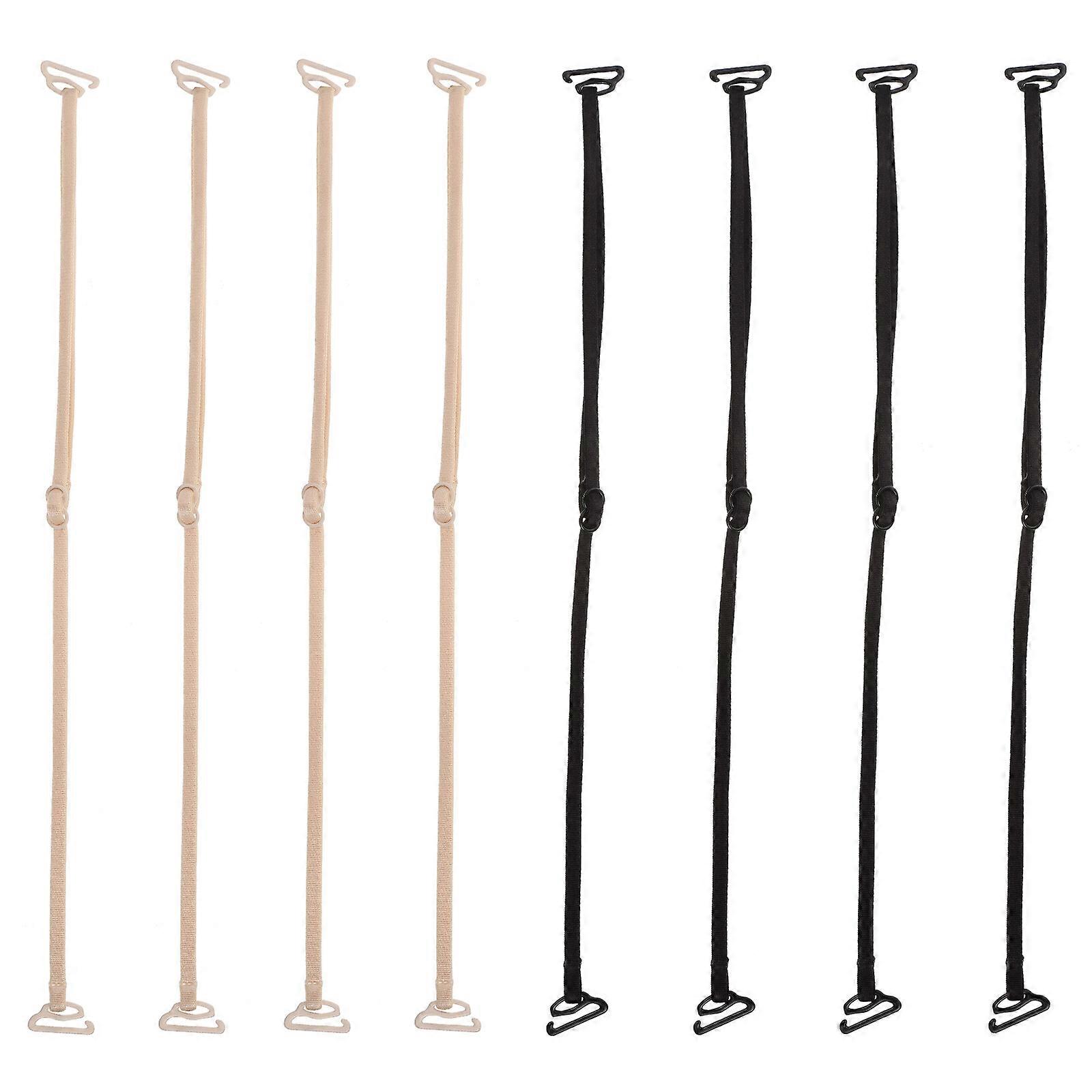 8Pcs Kvinner Sklisikre BH-stropper Creative Undertøy stropper (tilfeldig farge)