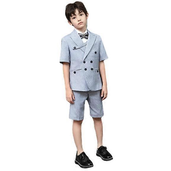Shorts Suits for Boys 2pcs Formal Slim Summer Short Blazer Shorts