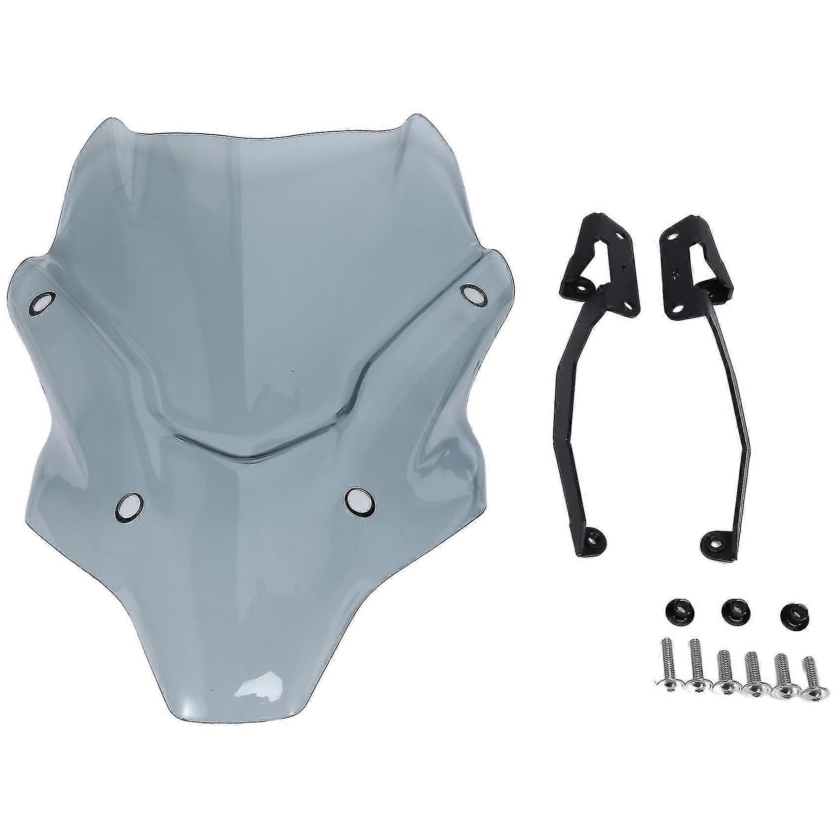 Motorcycle Windshield Windscreen Wind Deflector (transparent Grey)