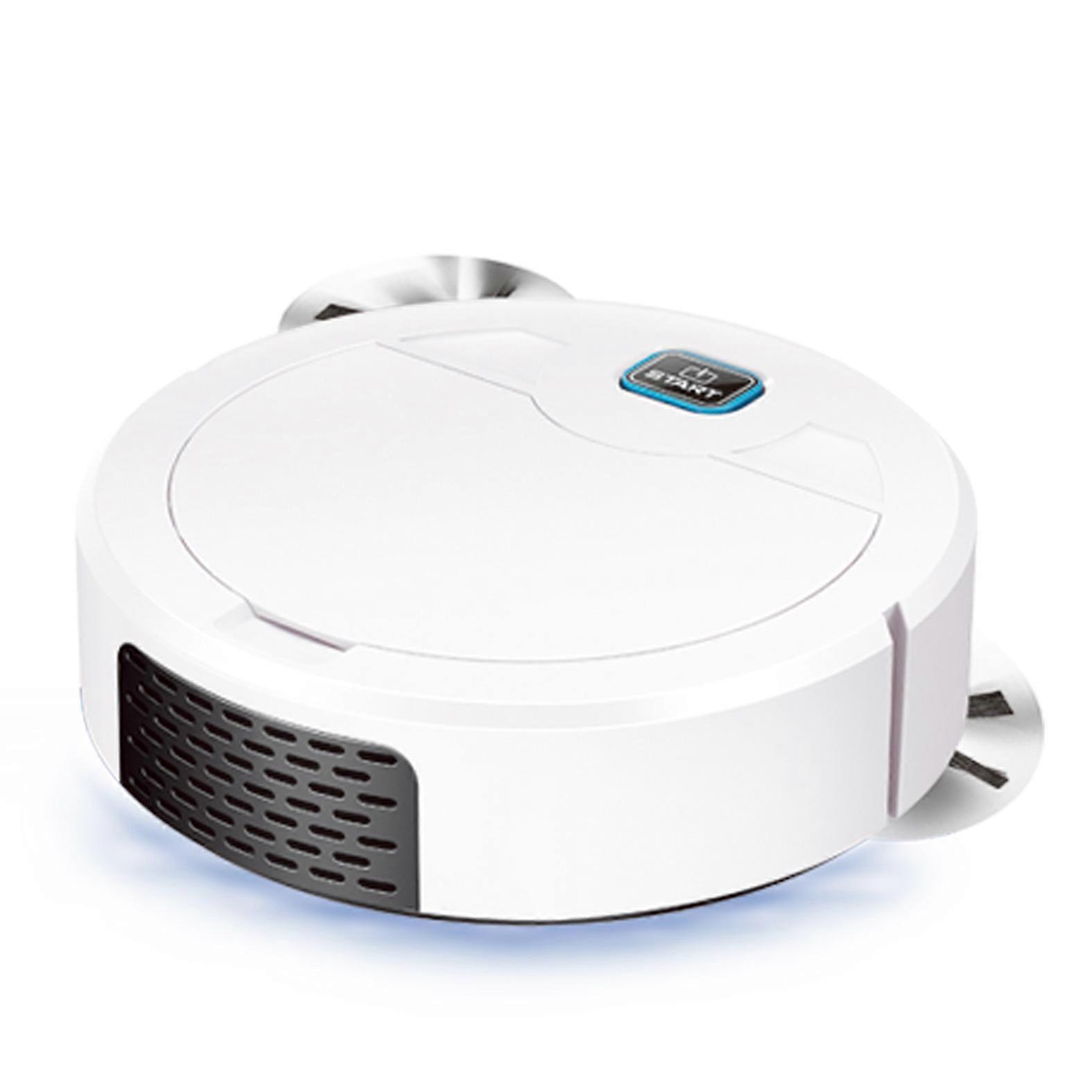 cordlESS robot vacuum cLEAner rechargeable White