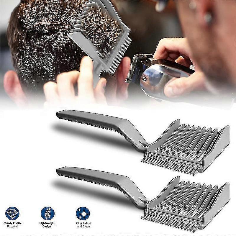 Professional Barber Fade Combs - Hair Clipper Comb - Curved Positioning Comb 1/2 PCS