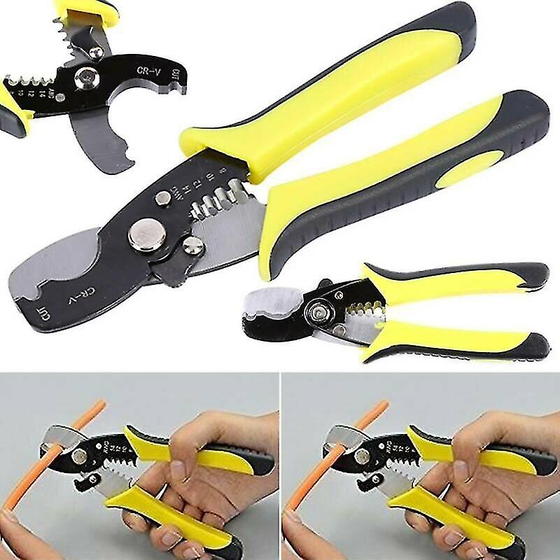 Wire Stripper Hand Crimper Plier Cutter Crimping Cable Electric