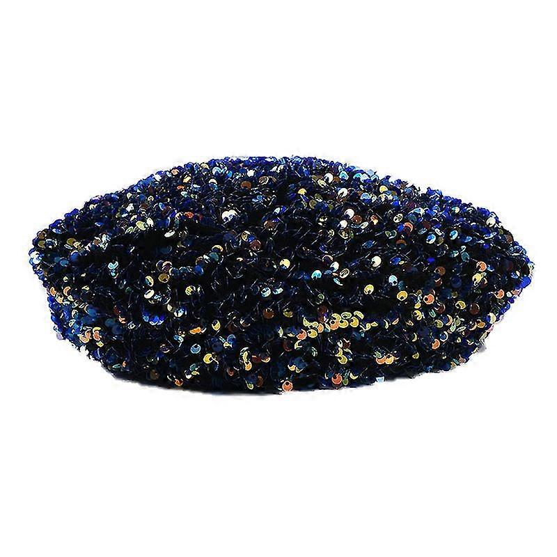 Fashion Beret Women Glitter Sequins Beret Women Dance Cap Girls Personality Elegant Beret Nightclub Hat