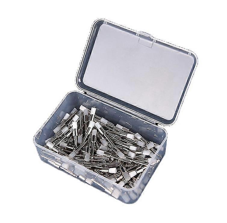 100pcs Dental Polisher Nylon Latch Flat Brushes Polishing Prophy Brush