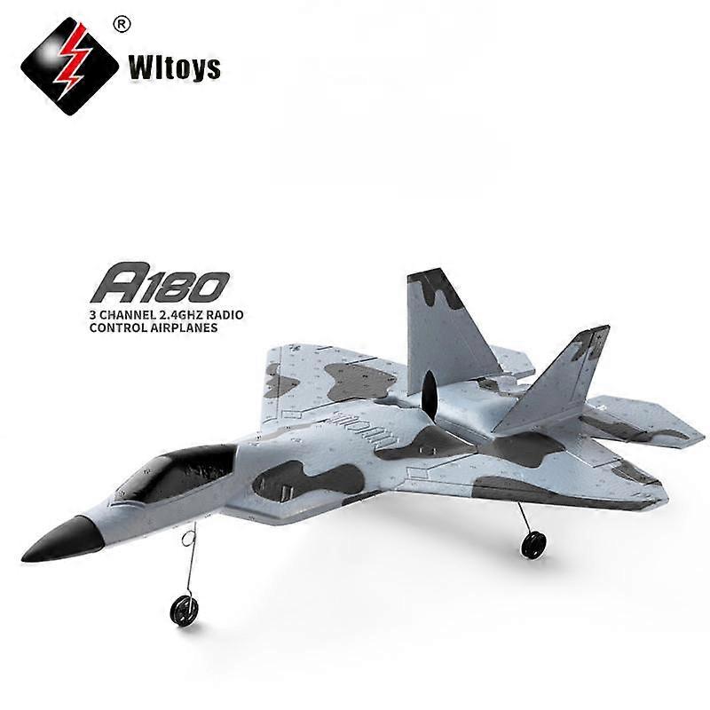 WLtoys A180 F22 2.4G RC 3CH Airplane Remote Control Aircraft Fixed Wing Epp Material Electric Plane Model Outdoor Toys for Boy