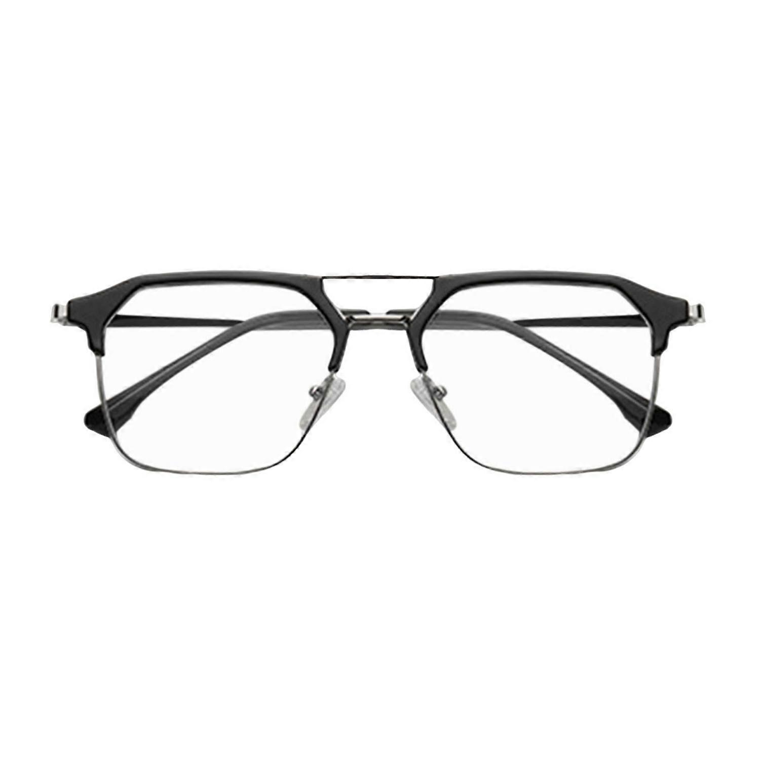 Blue Light Blocking Glasses Unisex Large Frame Half Rim Clear View Strong Hinge Eye Protection Clear