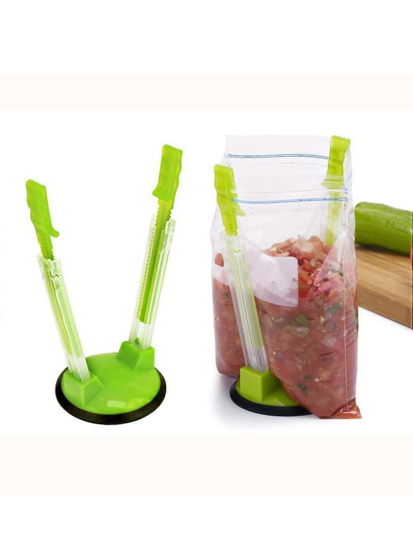 1pc Random Color Hand-Free Bag Holder, Fresh-keeping Bag Stand For Kitchen