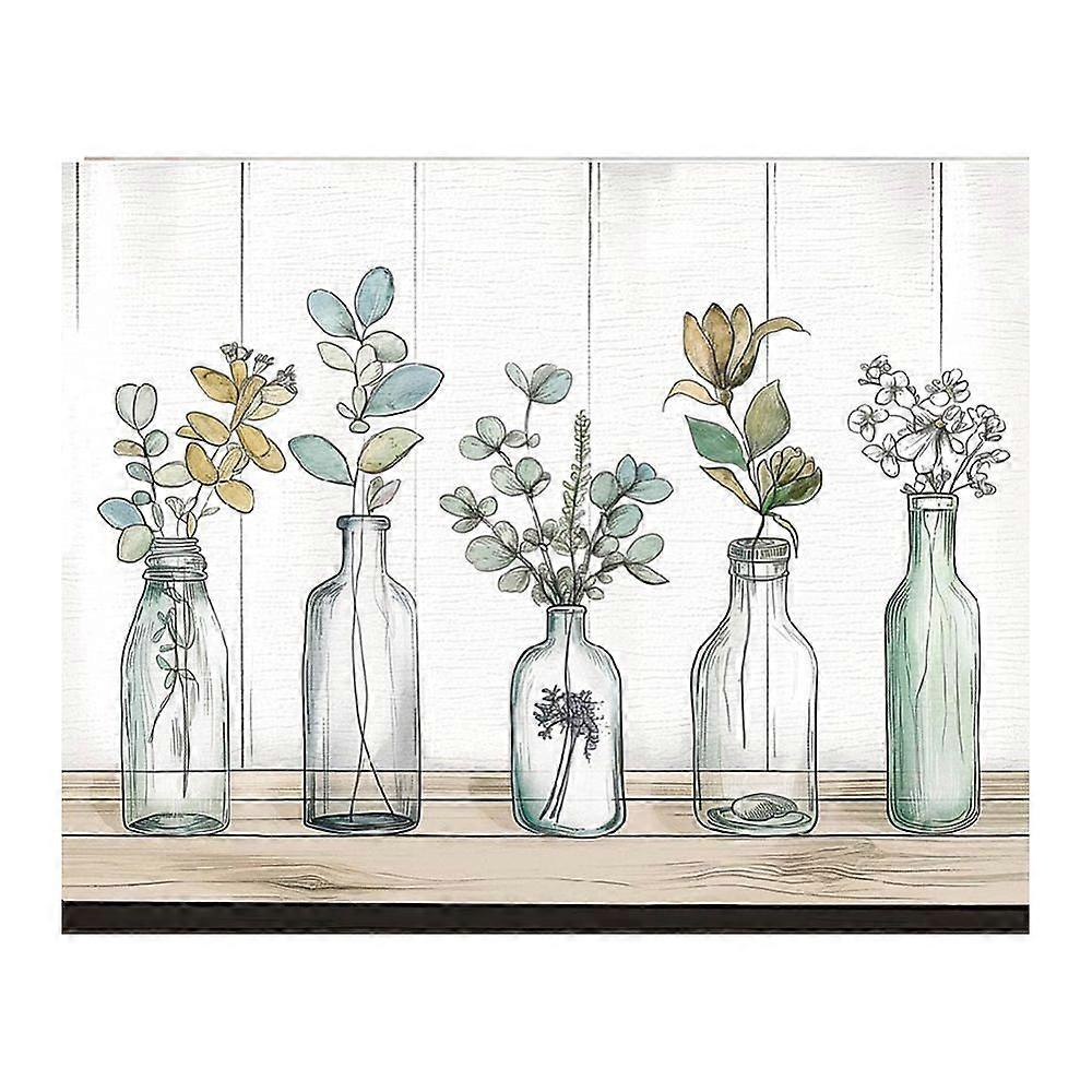 Rectangle with Face Pattern Paper Party Decoration Bottle 350x280mm