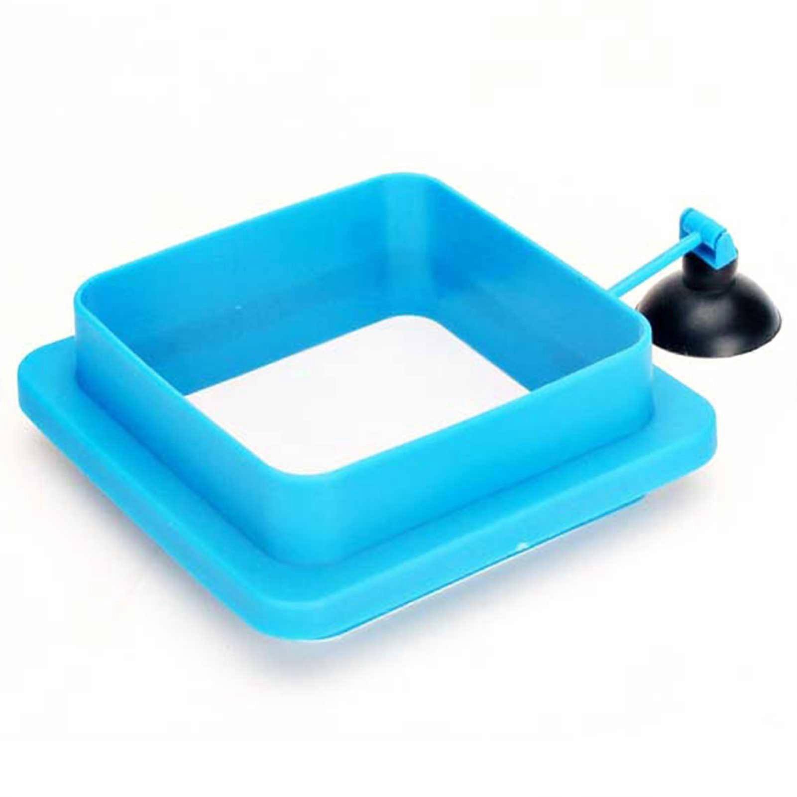 2-Pakc Fish Feeding Ring with Suction Cup, Floating Food Feeder for Aquarium, Easy to Install, Ideal for Guppy, Betta, Goldfish & More