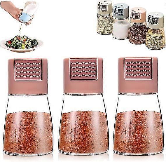 Conical Spice Bottle For The Kitchen, 180 Ml Spice Bottle With Pressure Dosage, Salt And Pepper Shaker Set, Mini Spice Glass Container, Spice Jars Wit