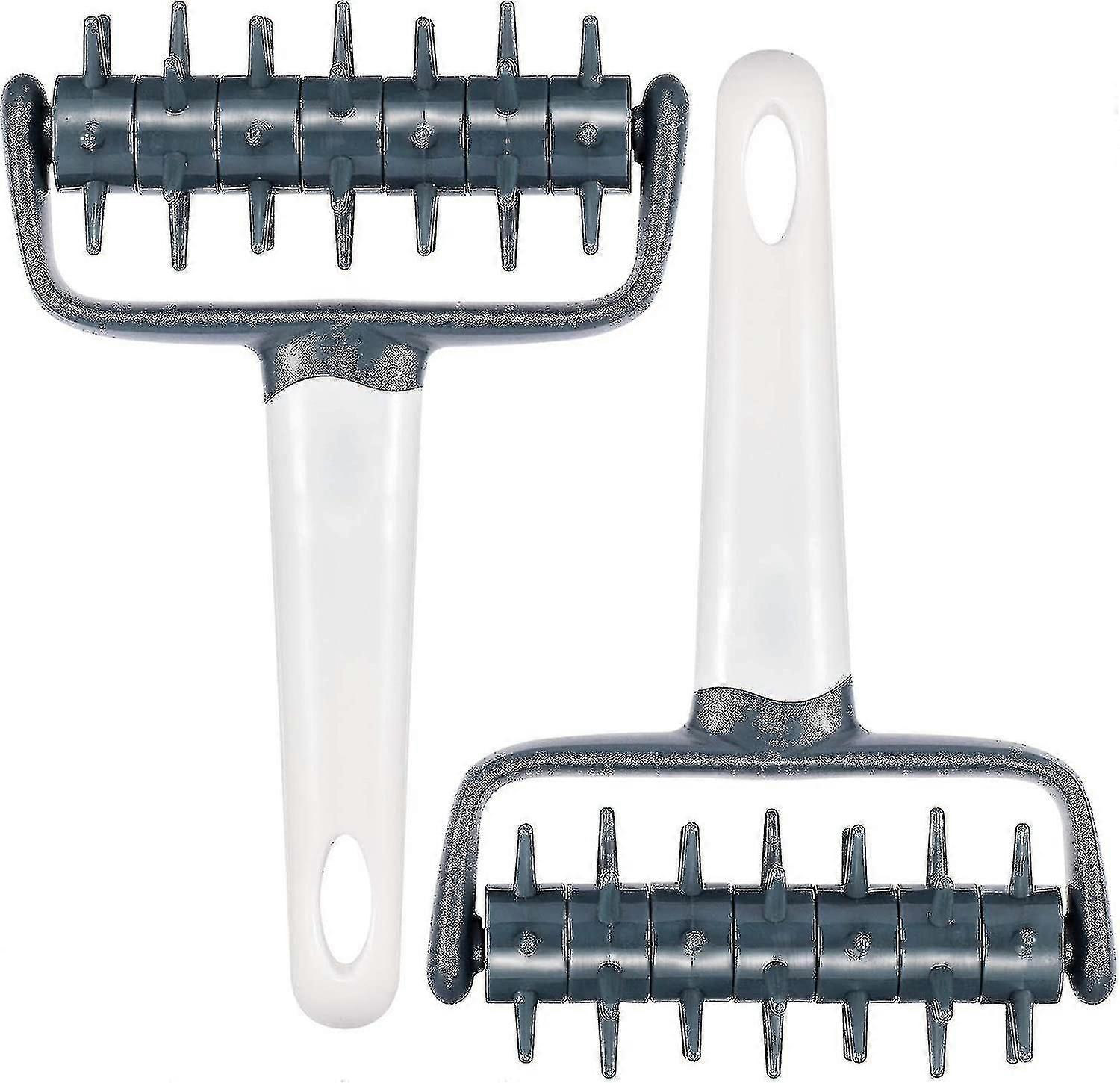 2 bitar Pizza Pie H R Docker, pizza Hole Puncher, Cake Pie Pizza Ies Bröd bakverk H Docker R Wheel Hole Punch Ba Tool