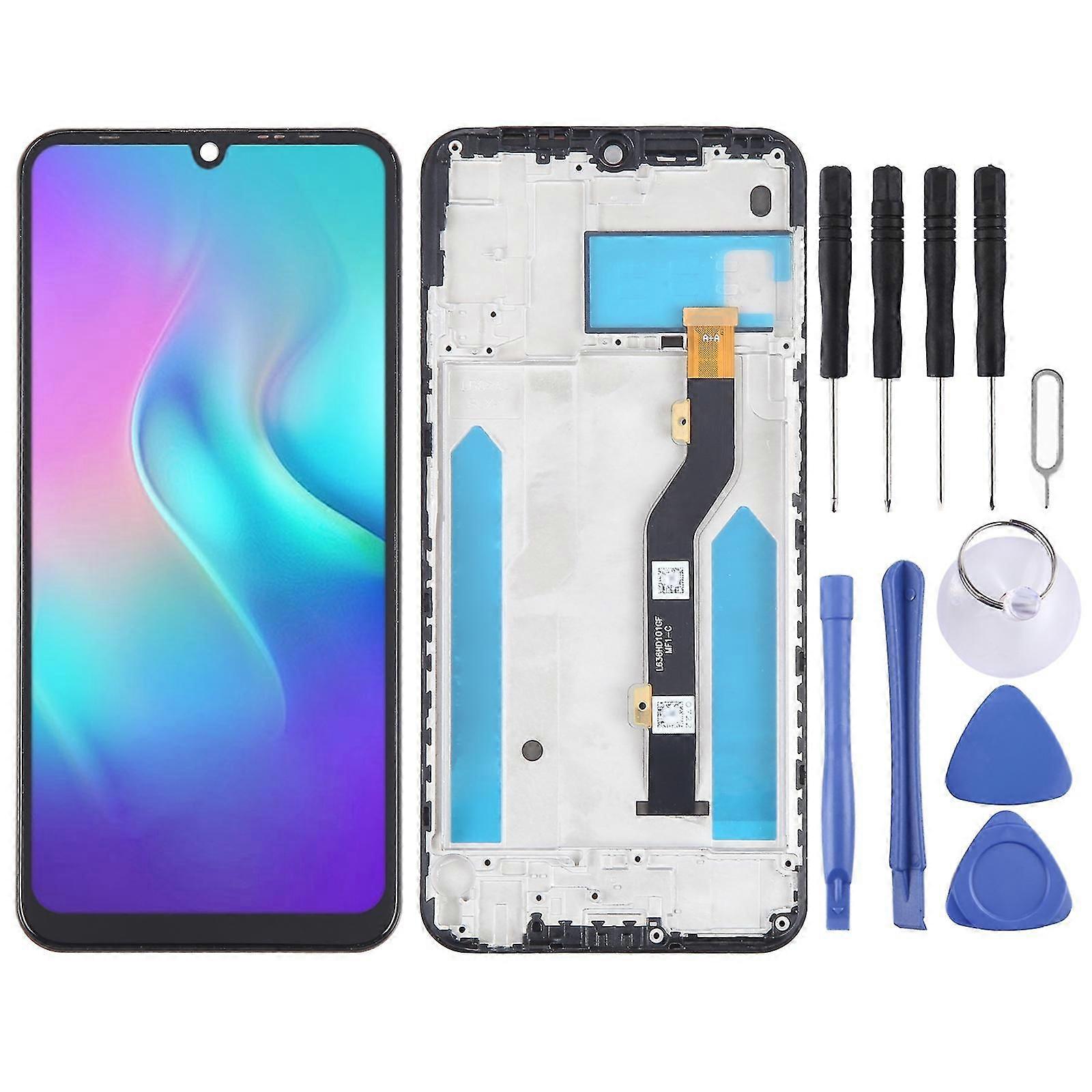 LCD-skærm med ramme til Tecno Phantom 9 AB7 multiicolour