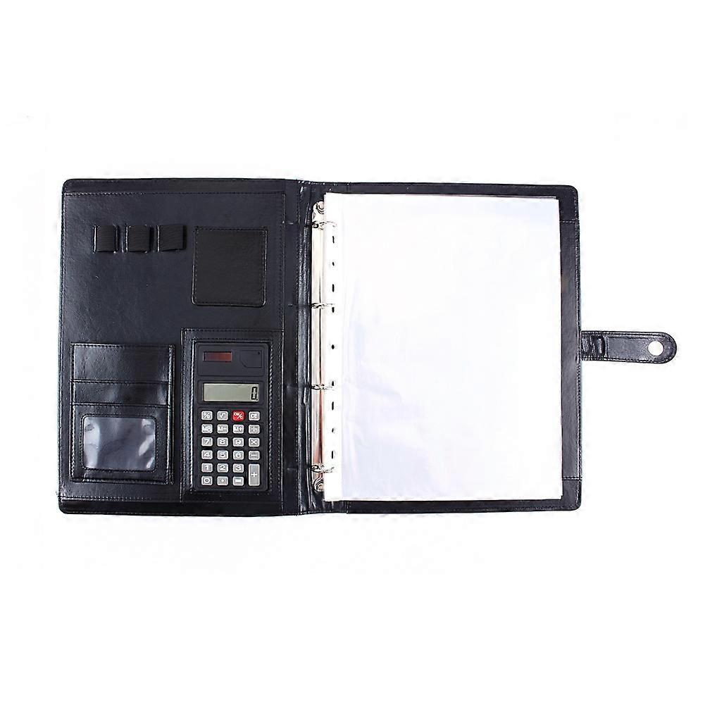 Business A4 Executive Conference Folder Portfolio PU Leather Document Organiser