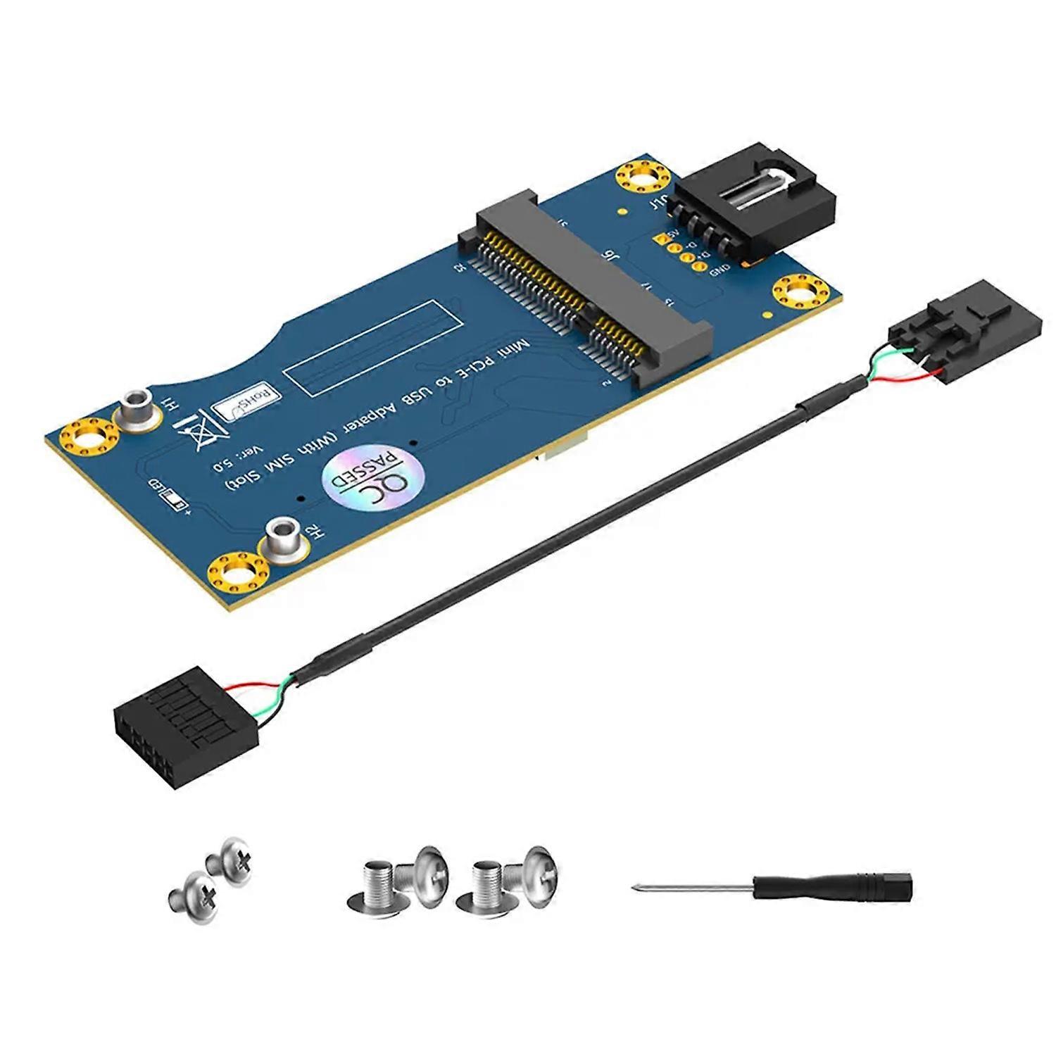 Mini PCI-E to USB Adapter Card Easy to Install Universal 3G/4G Wireless Integration Development