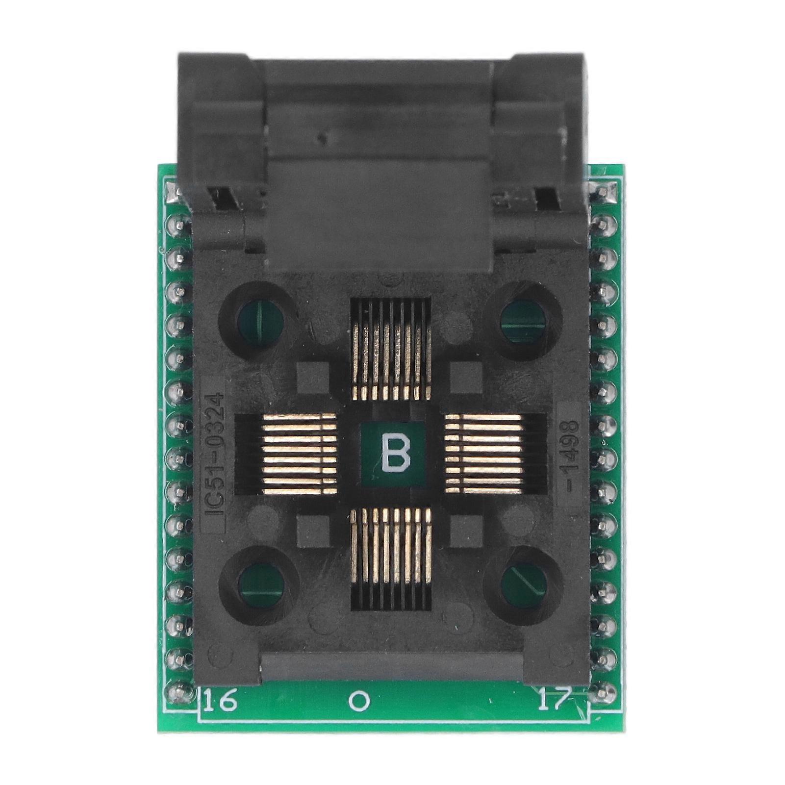 TQFP32 QFP32 to DIP32 Programming Socket PCB 2.54mm Pin Pitch Test Socket for DIY